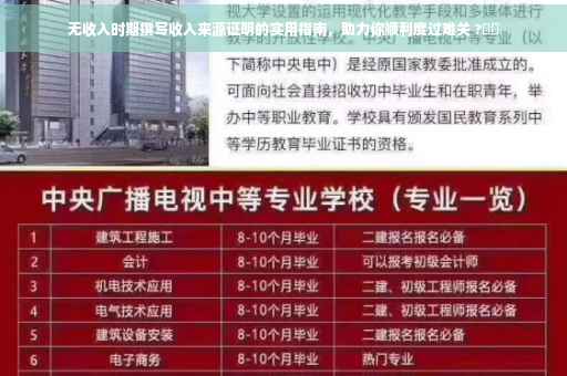 无收入时期撰写收入来源证明的实用指南，助力你顺利度过难关 ?⚡️