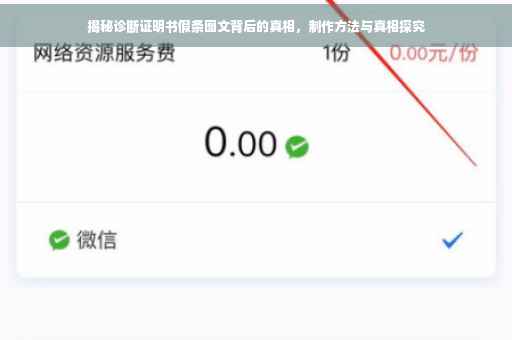 揭秘诊断证明书假条图文背后的真相，制作方法与真相探究
