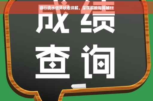 银行流水借贷状态详解，深度解析与揭秘??