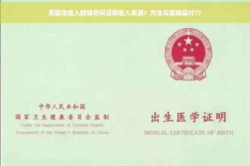 无固定收入群体如何证明收入来源？方法与策略探讨??