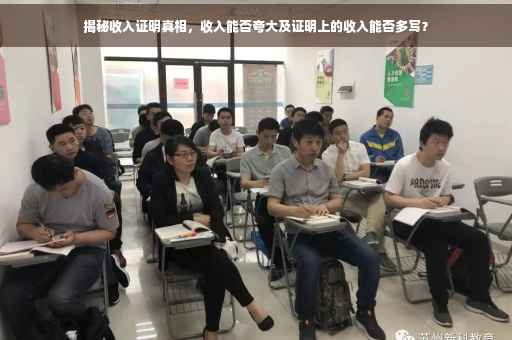 揭秘收入证明真相，收入能否夸大及证明上的收入能否多写？