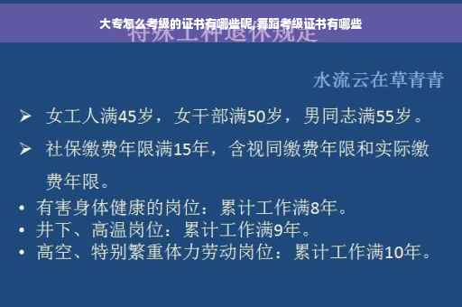 大专怎么考级的证书有哪些呢,舞蹈考级证书有哪些