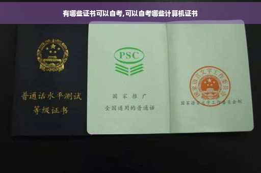 有哪些证书可以自考,可以自考哪些计算机证书