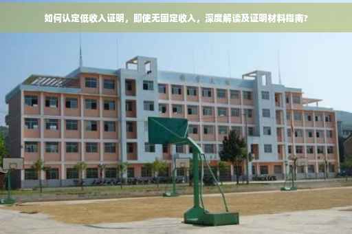 如何认定低收入证明，即使无固定收入，深度解读及证明材料指南?