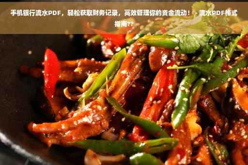 手机银行流水PDF，轻松获取财务记录，高效管理你的资金流动！ - 流水PDF格式指南??