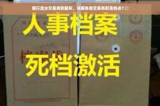 银行流水交易类别解析，详解各类交易类别及特点?⚡️