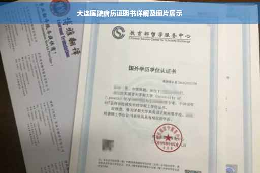 大连医院病历证明书详解及图片展示