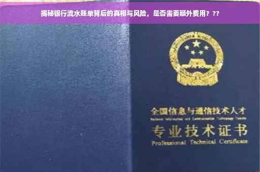 揭秘银行流水账单背后的真相与风险，是否需要额外费用？??