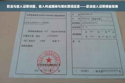 职业与收入证明详解，收入构成揭秘与增长路径探索——职业收入证明模板指南
