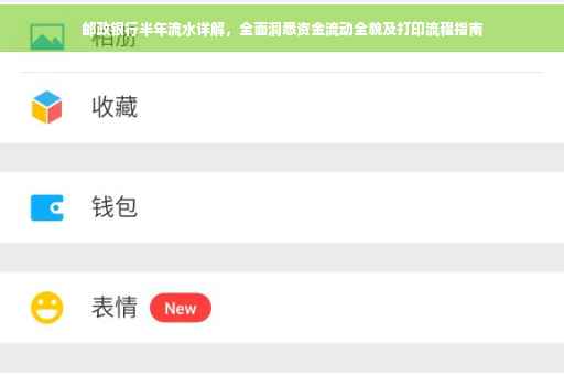 邮政银行半年流水详解，全面洞悉资金流动全貌及打印流程指南