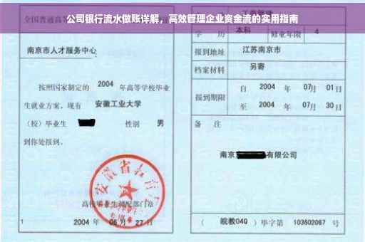 公司银行流水做账详解，高效管理企业资金流的实用指南