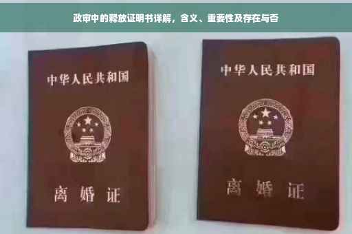 政审中的释放证明书详解，含义、重要性及存在与否
