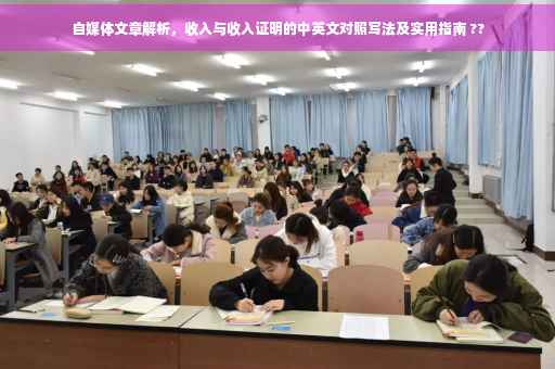 自媒体文章解析，收入与收入证明的中英文对照写法及实用指南 ??