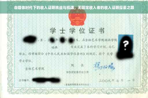 自媒体时代下的收入证明挑战与机遇，无固定收入者的收入证明探索之路