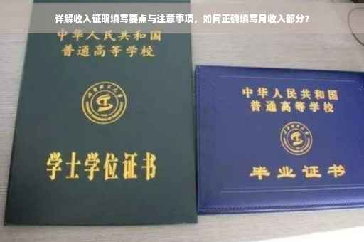 详解收入证明填写要点与注意事项，如何正确填写月收入部分？