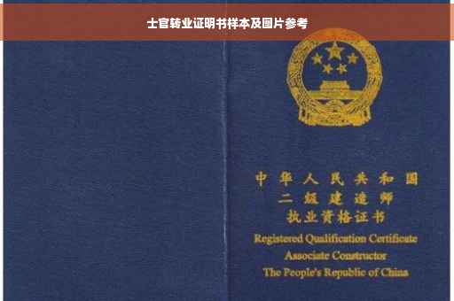 士官转业证明书样本及图片参考