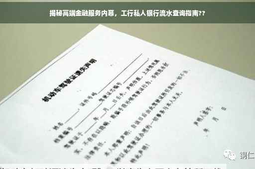 揭秘高端金融服务内幕，工行私人银行流水查询指南??