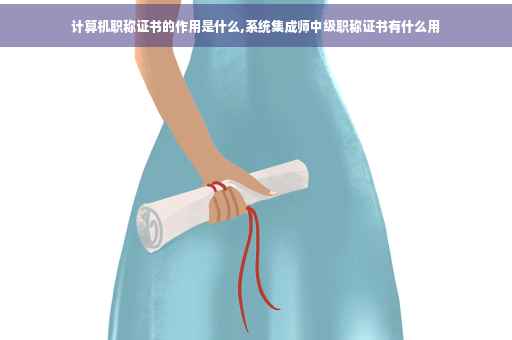 计算机职称证书的作用是什么,系统集成师中级职称证书有什么用