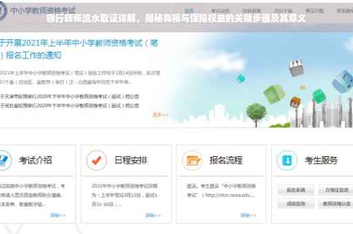 银行转账流水取证详解，揭秘真相与保障权益的关键步骤及其意义
