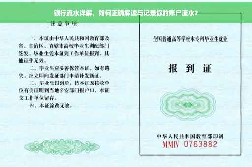 银行流水详解，如何正确解读与记录你的账户流水？