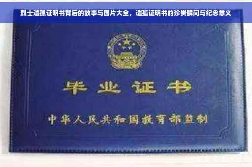 烈士遗孤证明书背后的故事与图片大全，遗孤证明书的珍贵瞬间与纪念意义