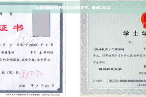 出院诊断证明书样式及其重要性，附图片解读