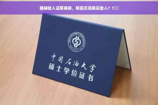 揭秘收入证明真相，税前还是税后收入？?⚡️