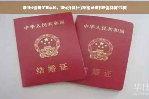 详细步骤与注意事项，如何开具社保缴纳证明书所需材料?指南