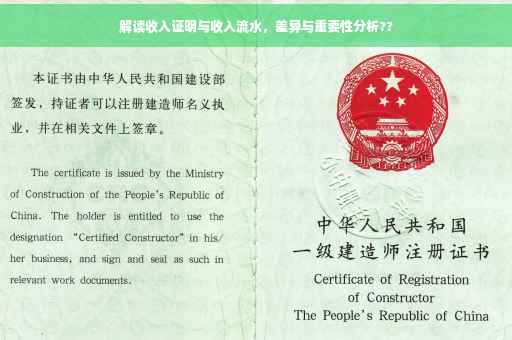 解读收入证明与收入流水，差异与重要性分析??