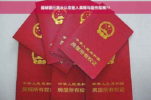 揭秘银行流水认定收入真相与操作指南??