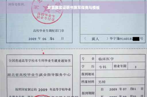 发票属实证明书撰写指南与模板