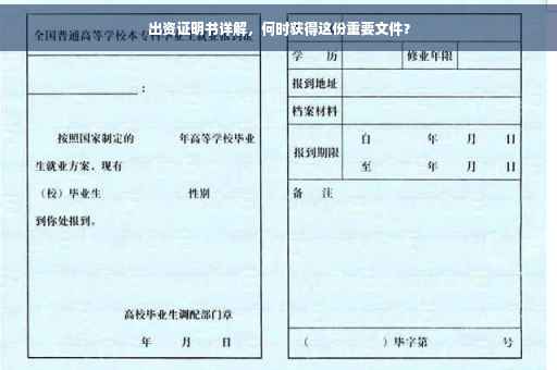 出资证明书详解，何时获得这份重要文件？