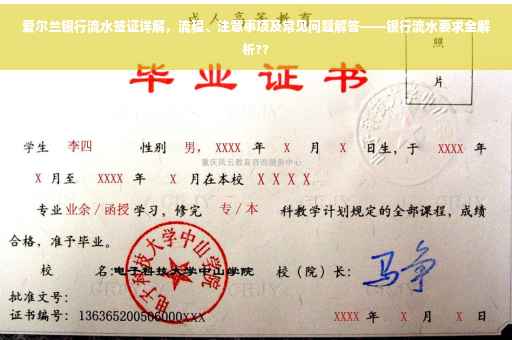 爱尔兰银行流水签证详解，流程、注意事项及常见问题解答——银行流水要求全解析??