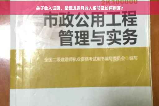 关于收入证明，是否透露月收入细节及如何撰写？