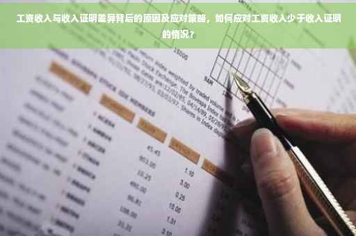 工资收入与收入证明差异背后的原因及应对策略，如何应对工资收入少于收入证明的情况？