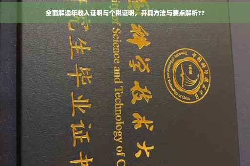 全面解读年收入证明与个税证明，开具方法与要点解析??