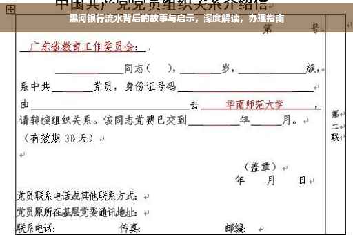 黑河银行流水背后的故事与启示，深度解读，办理指南