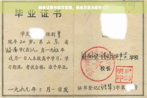 融资证明书撰写指南，模板及要点解析?⚡️