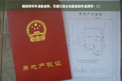 揭秘房贷申请新姿势，无银行流水也能轻松申请房贷！​​