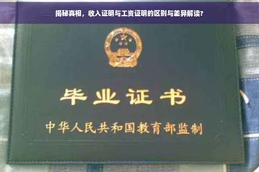 揭秘真相，收入证明与工资证明的区别与差异解读?