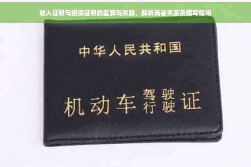 收入证明与担保证明的差异与关联，解析两者关系及撰写指南
