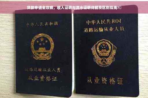 贷款申请全攻略，收入证明与流水证明详解及区别指南?✨