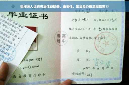 揭秘收入证明与居住证明表，重要性、差异及办理流程指南??
