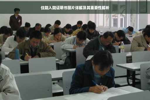 住院入院证明书图片详解及其重要性解析