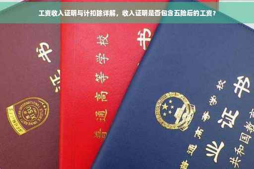 工资收入证明与计扣除详解，收入证明是否包含五险后的工资？