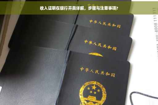 收入证明在银行开具详解，步骤与注意事项?