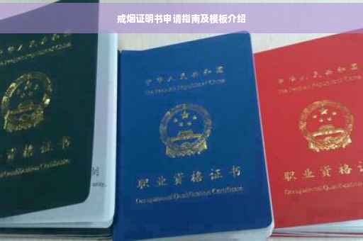 戒烟证明书申请指南及模板介绍