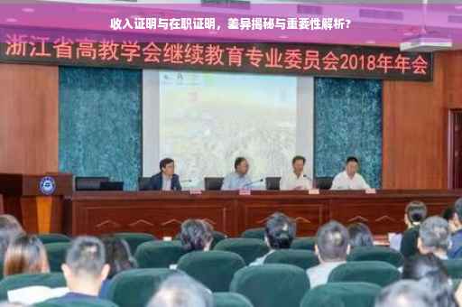 收入证明与在职证明，差异揭秘与重要性解析?