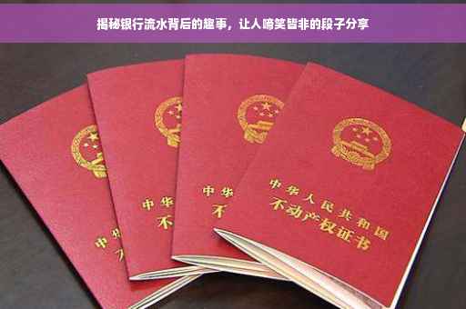 揭秘银行流水背后的趣事，让人啼笑皆非的段子分享