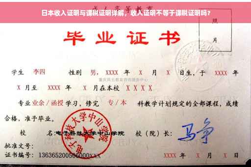 日本收入证明与课税证明详解，收入证明不等于课税证明吗？